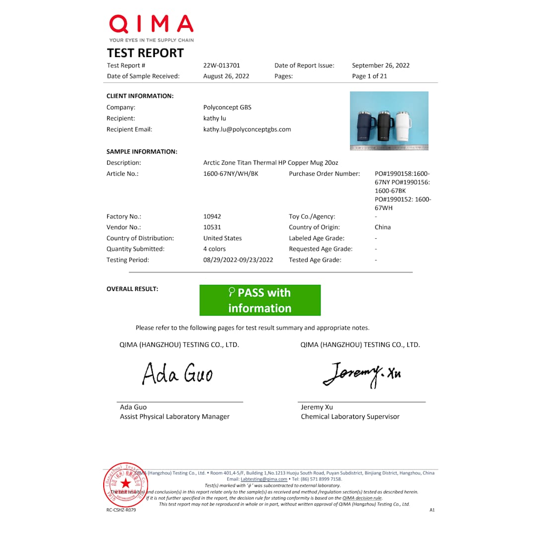 Arctic Zone Arctic Zone® Titan Thermal HP® Mug 20oz w/ FSC GB - 1600-67 Black