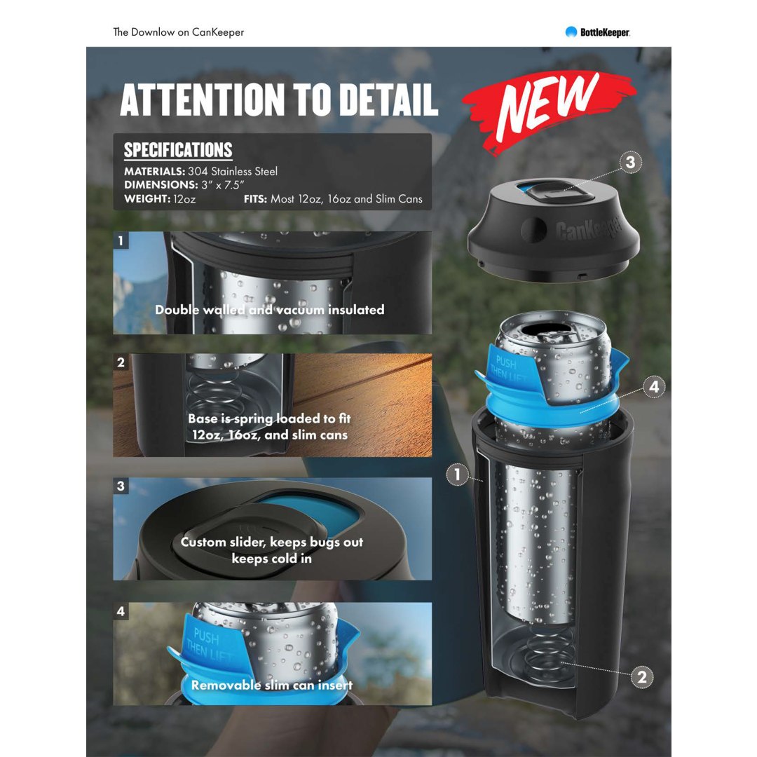 BottleKeeper CanKeeper 3-IN-1 - 1600-90 Black