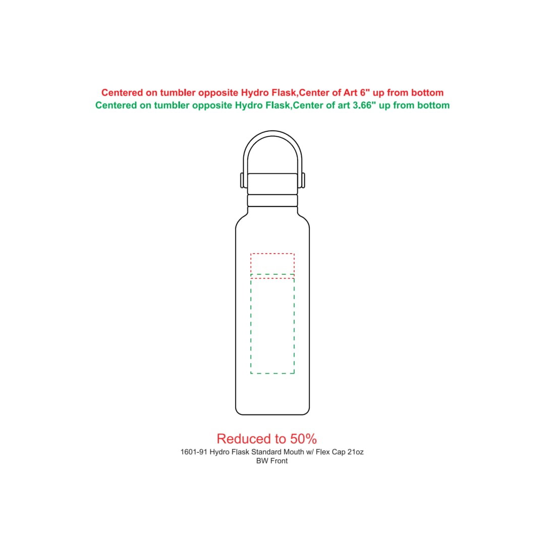 Hydro Flask Hydro Flask® Standard Mouth With Flex Cap 21oz - 1601-91 Black