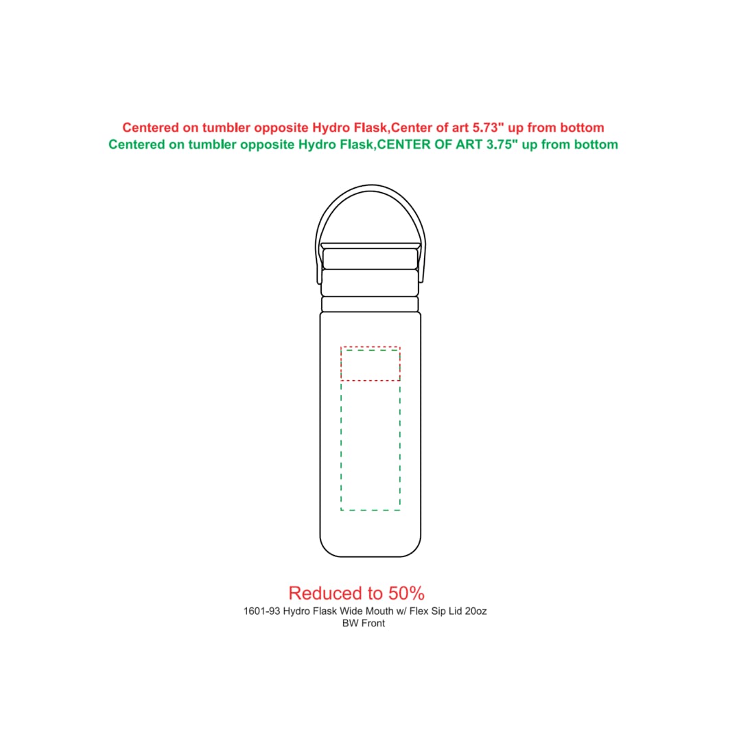 Hydro Flask Hydro Flask® Wide Mouth With Flex Sip™ Lid 20oz - 1601-93 Black