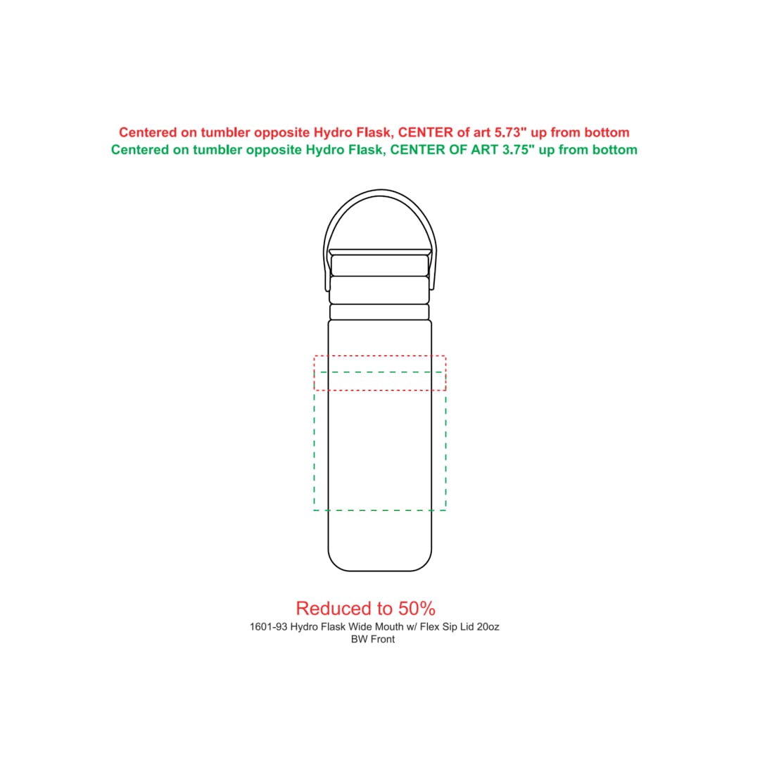 Hydro Flask Hydro Flask® Wide Mouth With Flex Sip™ Lid 20oz - 1601-93 Black