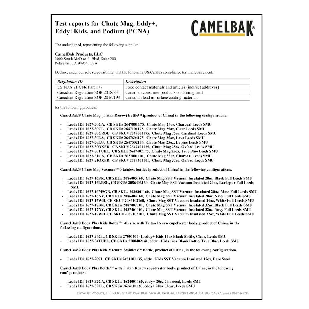 CamelBak CamelBak Chute Mag 25oz Bottle Tritan™ Renew - 1627-30 Blue