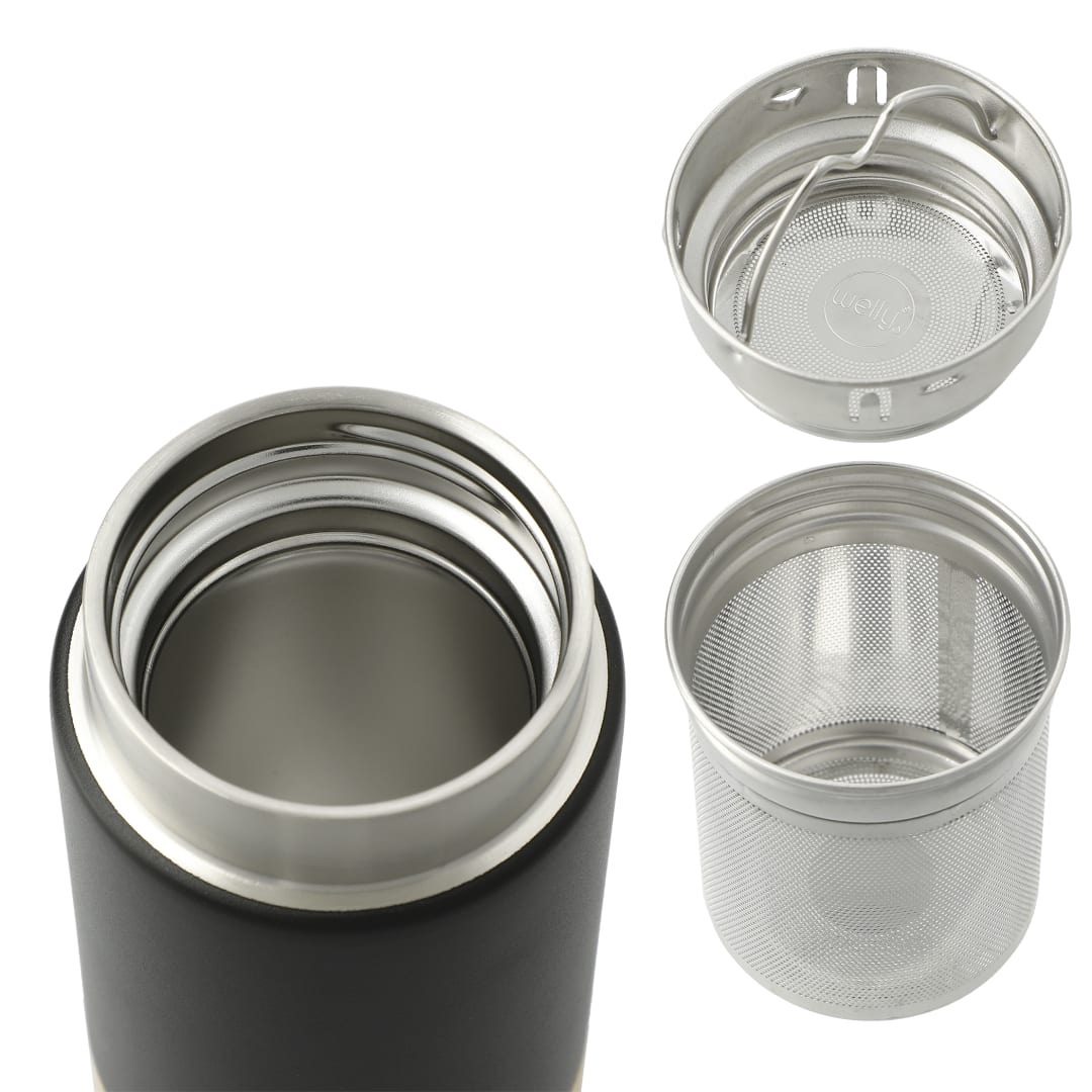 Welly Welly® Traveler Copper Vacuum Tumbler 12oz - 1629-13 Black