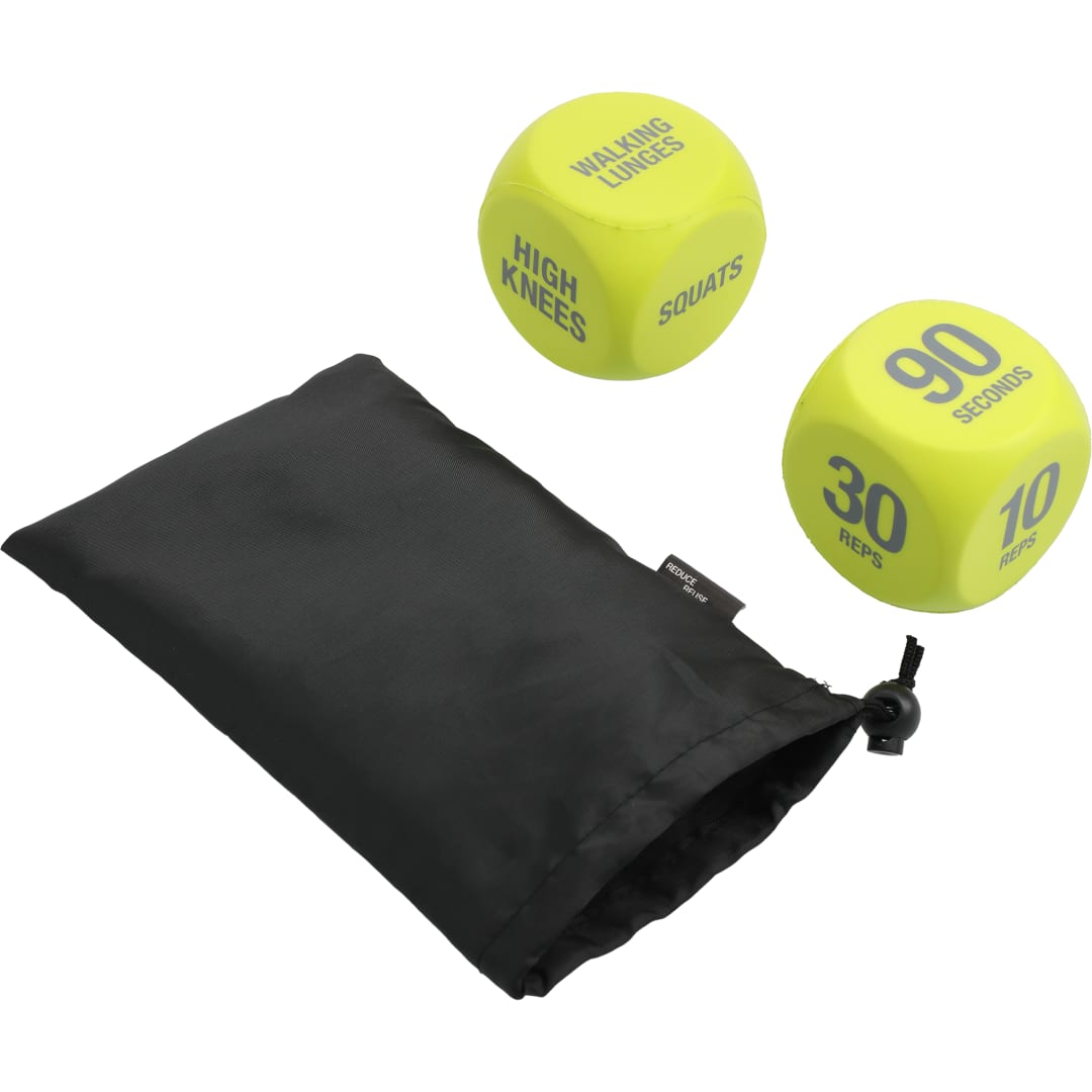 2 Piece Exercise Dice - 1631-24 Yellow