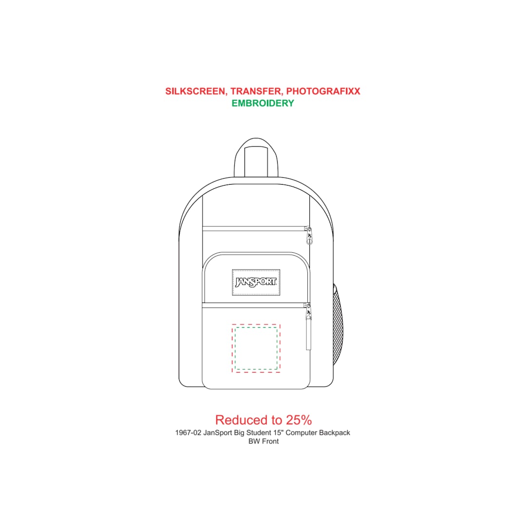 JanSport JanSport Big Student 15" Computer Backpack - 1967-02 Black
