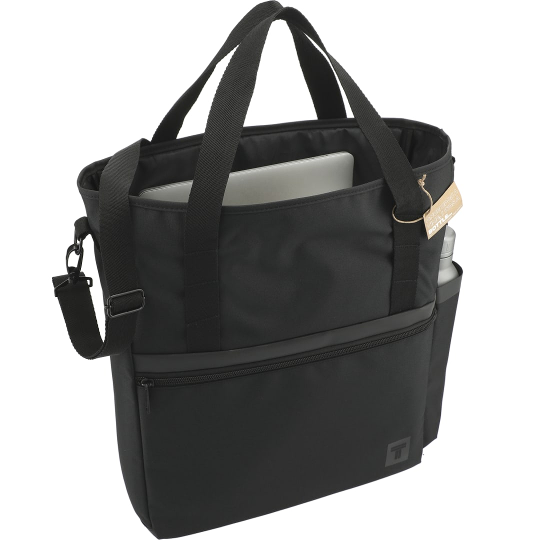 Tranzip Tranzip Recycled Computer Tote - 2020-27 Black