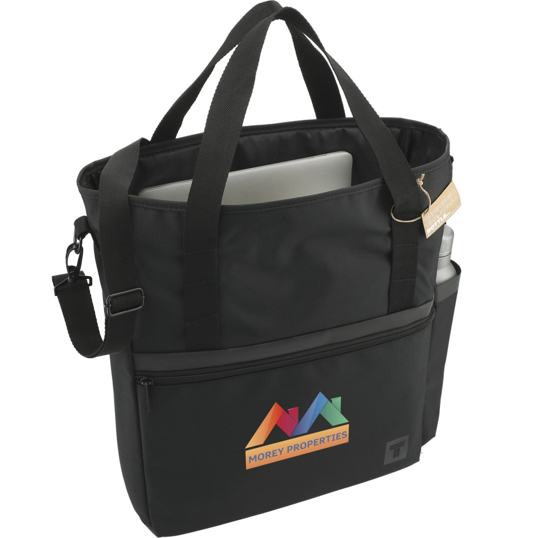 Tranzip Tranzip Recycled Computer Tote - 2020-27 Black