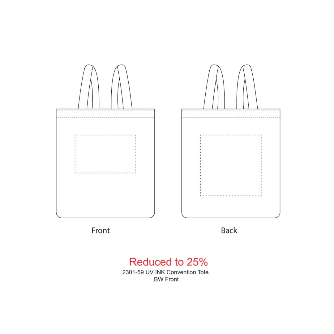 UV INK Convention Tote - 2301-59 White