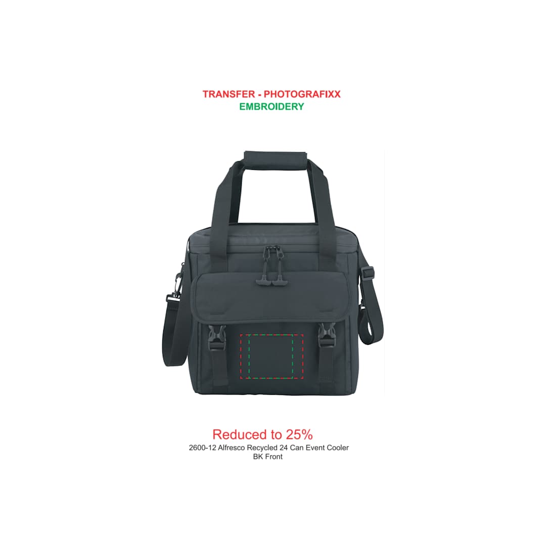 Alfresco Recycled 24 Can Event Cooler - 2600-12 Black