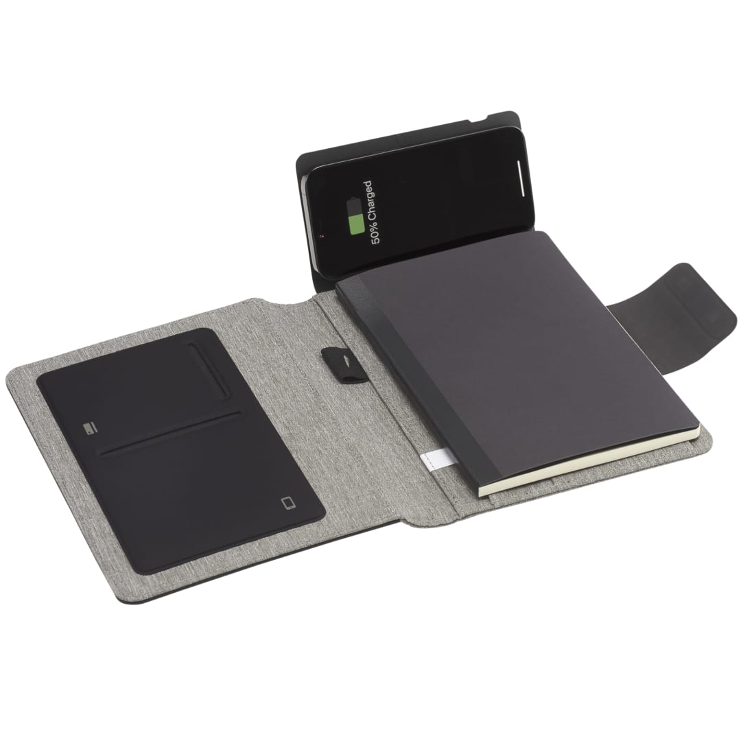 Reclaim RPET MagClick Fast Wireless Journal - 2800-75 Black