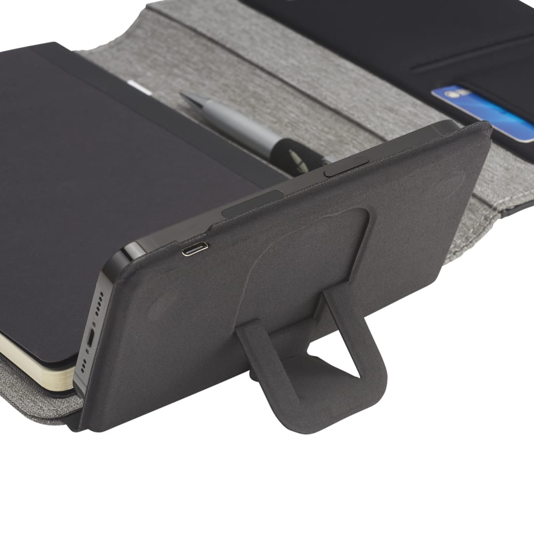 Reclaim RPET MagClick Fast Wireless Journal - 2800-75 Black