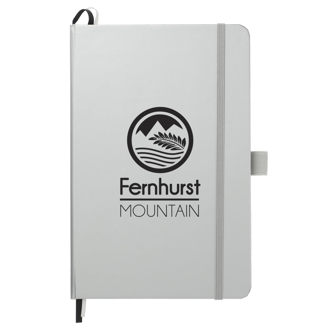 5.5" x 8.5" FSC® Mix Bound JournalBook - 2800-82 Silver