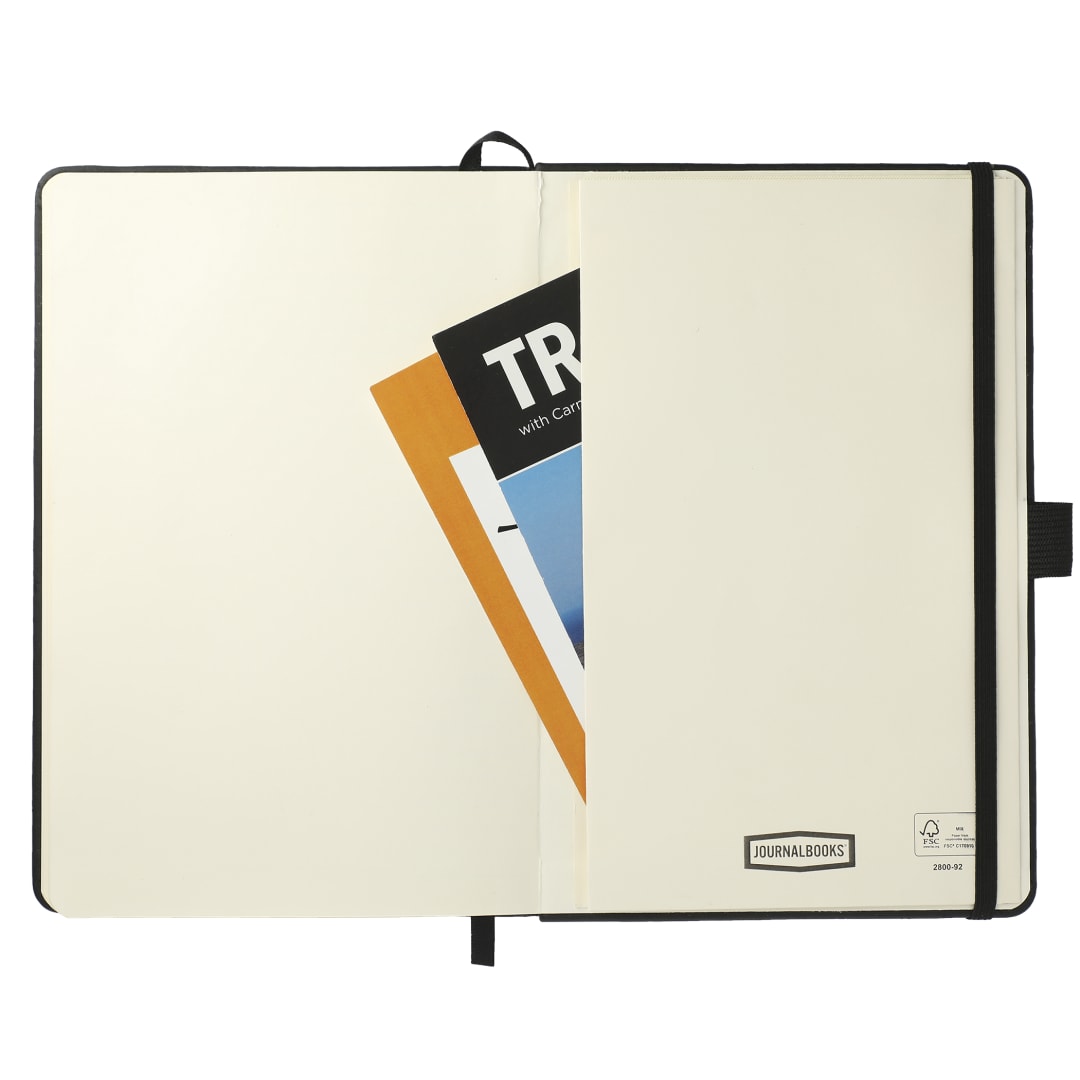 5.5" x 8.5" Cactus Leather Bound JournalBook® - 2800-92 Black