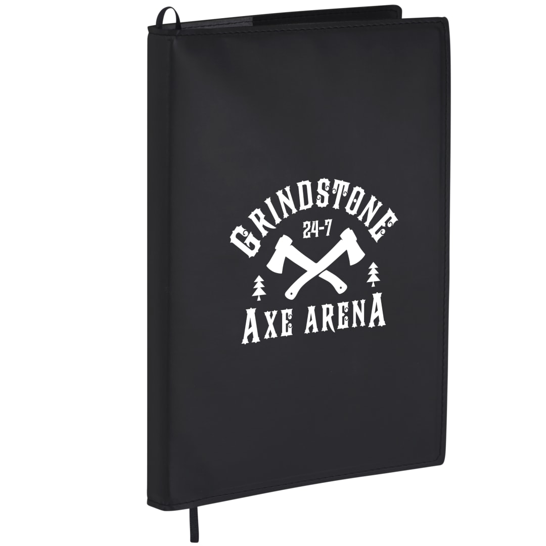 7” x 10” Mela Apple Leather Refillable Journal - 2800-98 Black