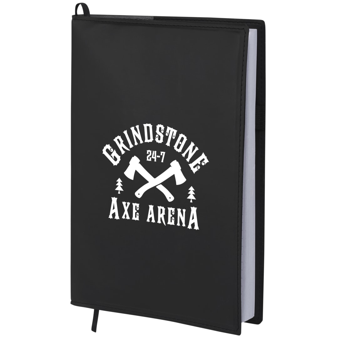 7” x 10” Mela Apple Leather Refillable Journal - 2800-98 Black