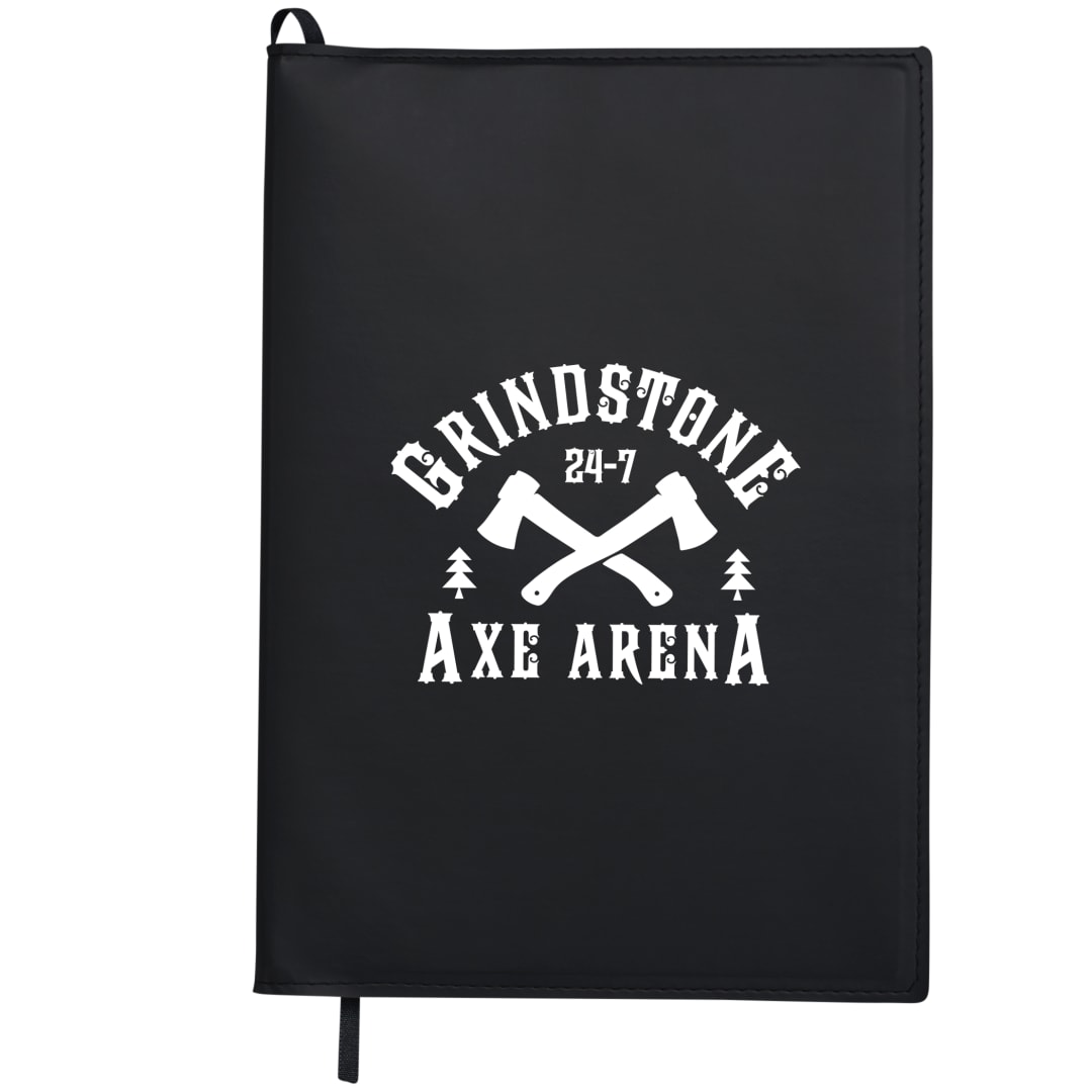 7” x 10” Mela Apple Leather Refillable Journal - 2800-98 Black