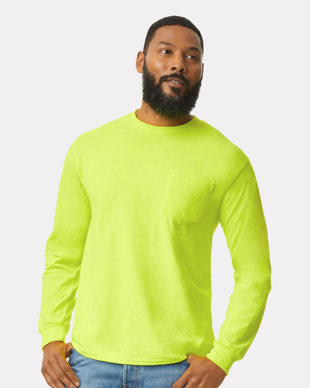Gildan Unisex Ultra Cotton® Long Sleeve Pocket T-Shirt - 2410