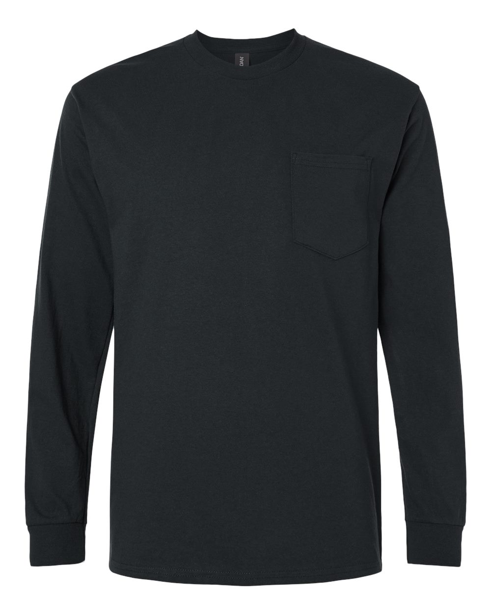 Gildan Unisex Ultra Cotton® Long Sleeve Pocket T-Shirt - 2410 Black