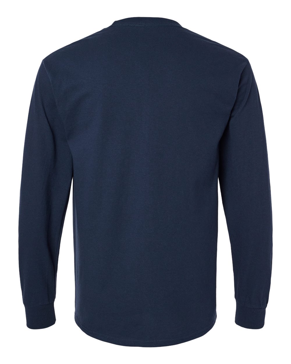 Gildan Unisex Ultra Cotton® Long Sleeve Pocket T-Shirt - 2410 Navy