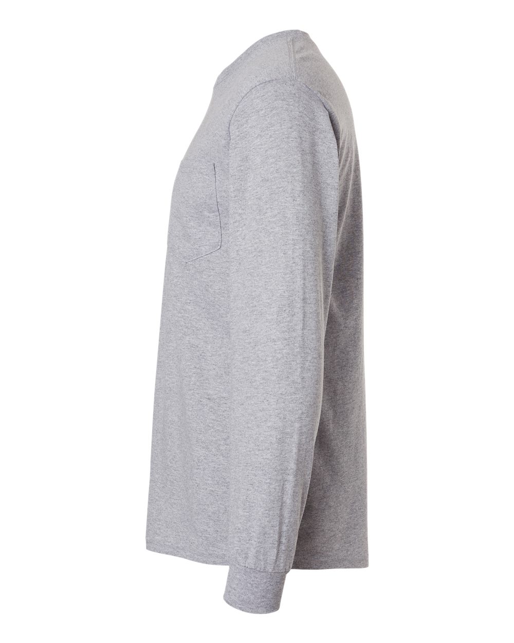 Gildan Unisex Ultra Cotton® Long Sleeve Pocket T-Shirt - 2410 Sport Grey