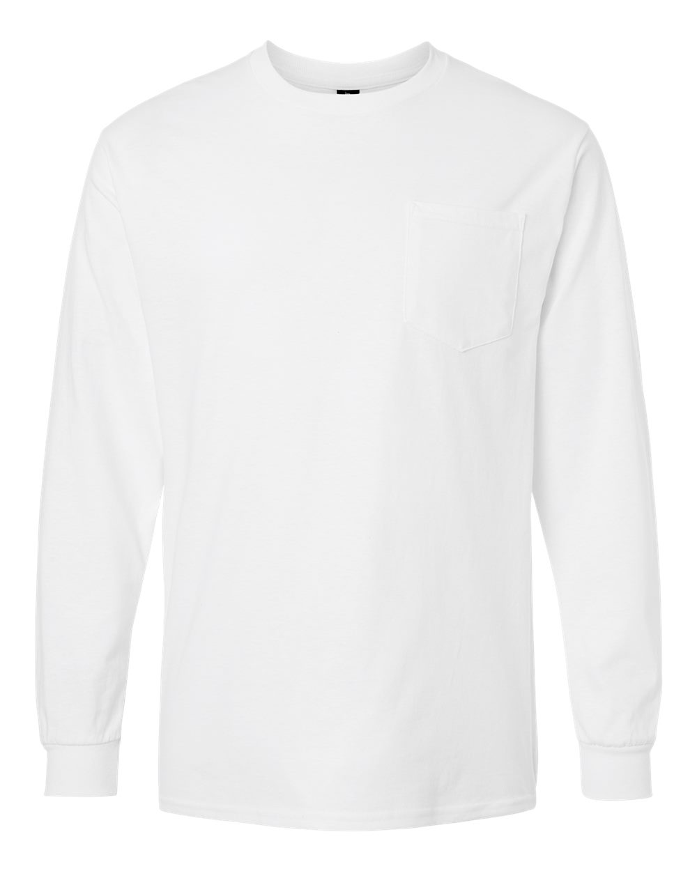 Gildan Unisex Ultra Cotton® Long Sleeve Pocket T-Shirt - 2410 White