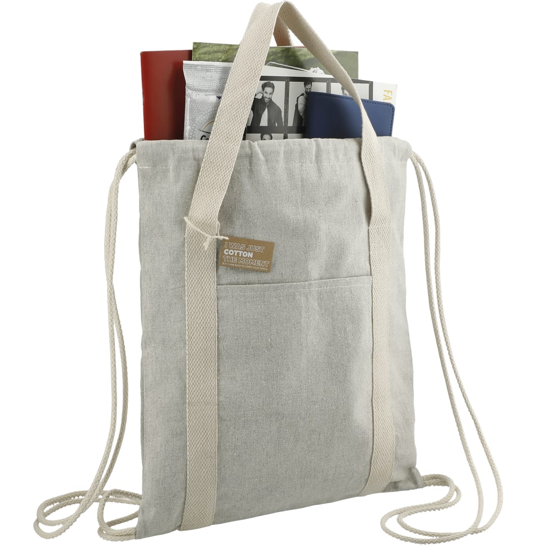 Repose 5oz. Recycled Cotton Drawstring Bag - 3005-75 Natural