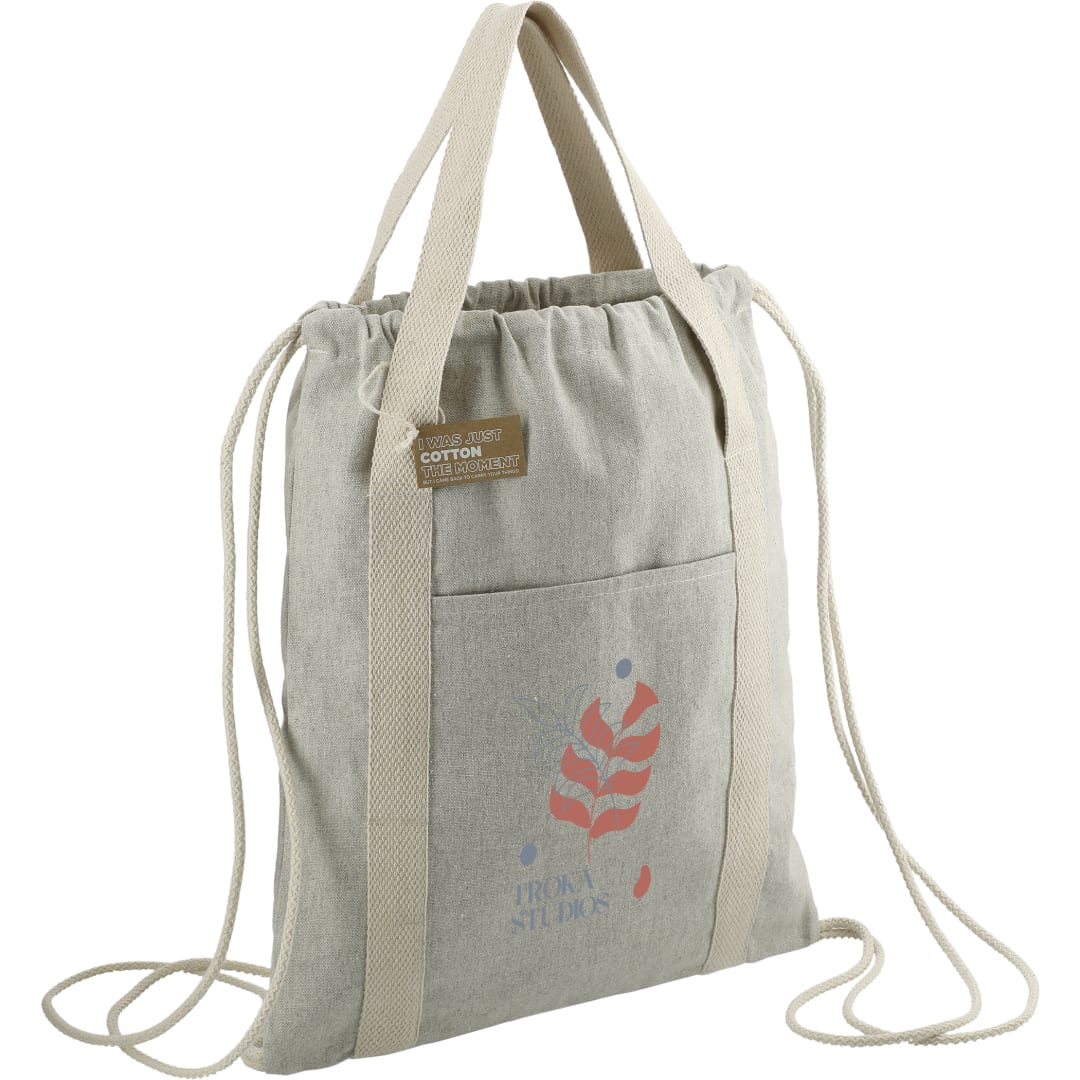 Repose 5oz. Recycled Cotton Drawstring Bag - 3005-75 Natural