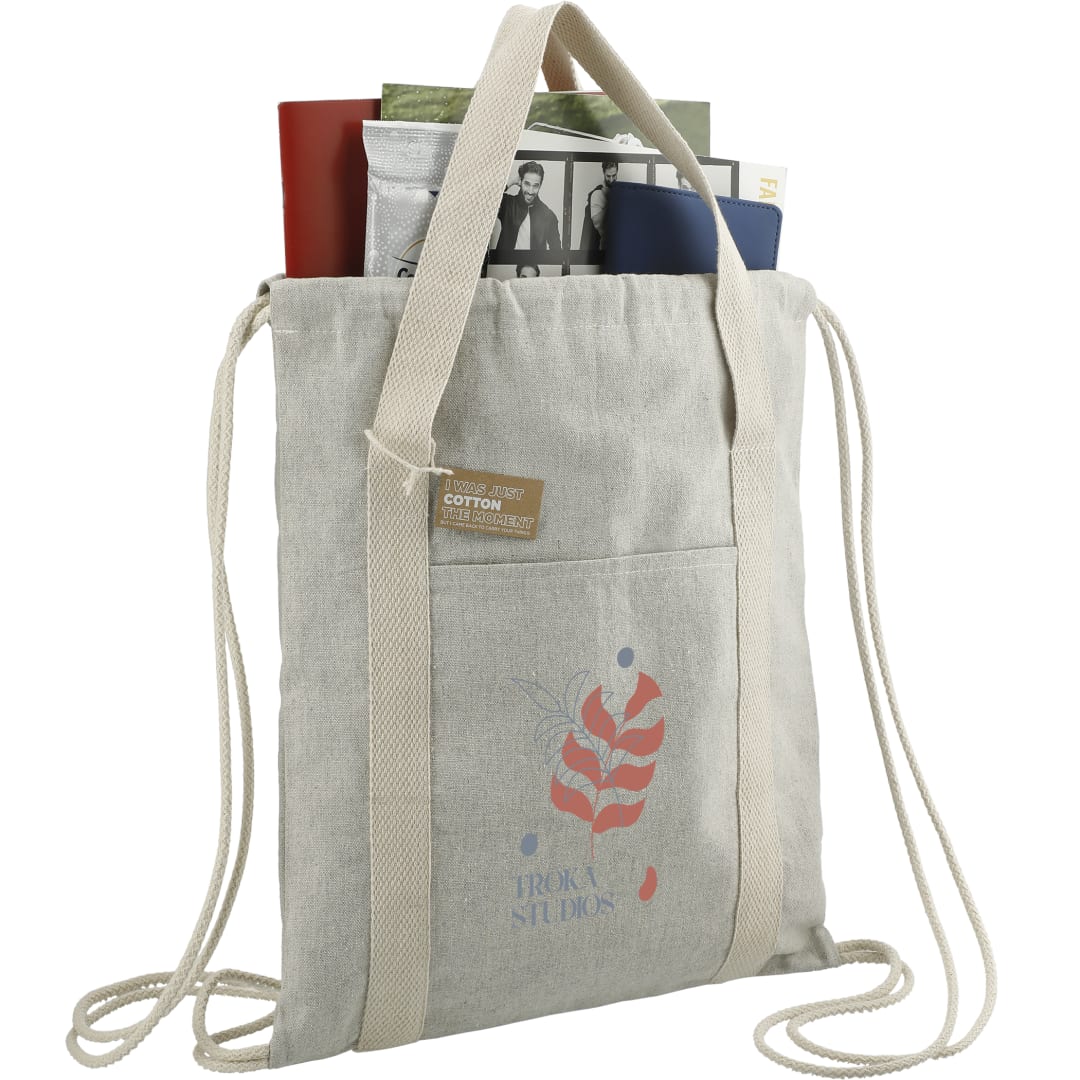Repose 5oz. Recycled Cotton Drawstring Bag - 3005-75 Natural
