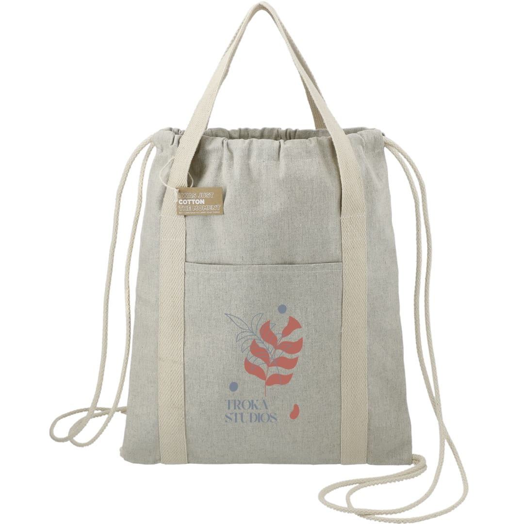 Repose 5oz. Recycled Cotton Drawstring Bag - 3005-75 Natural