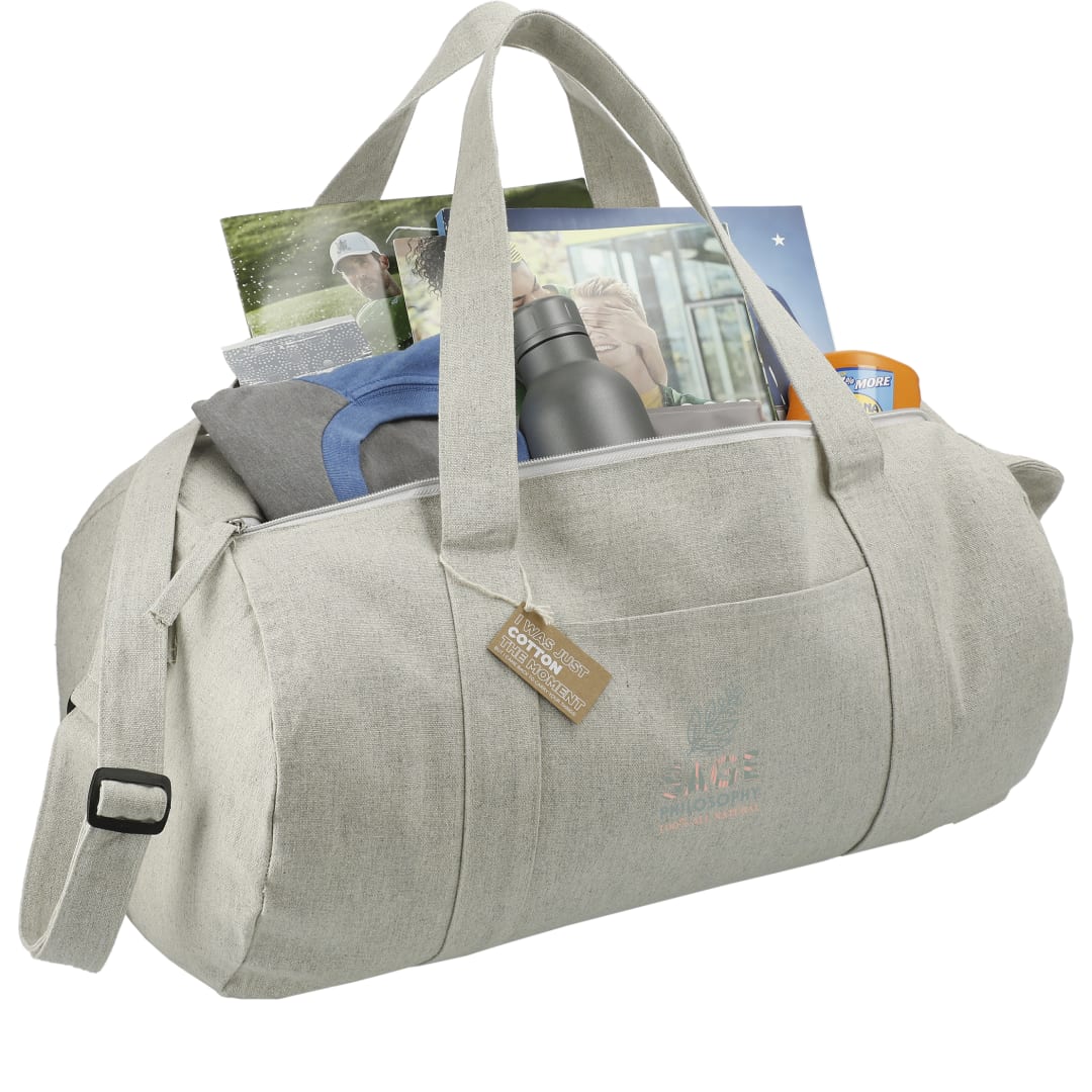 Repose 10oz Recycled Cotton Barrel Duffel - 3450-94 Gray