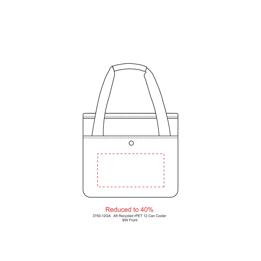 Aft Recycled rPET 12 Can Cooler - 3750-12 Gray