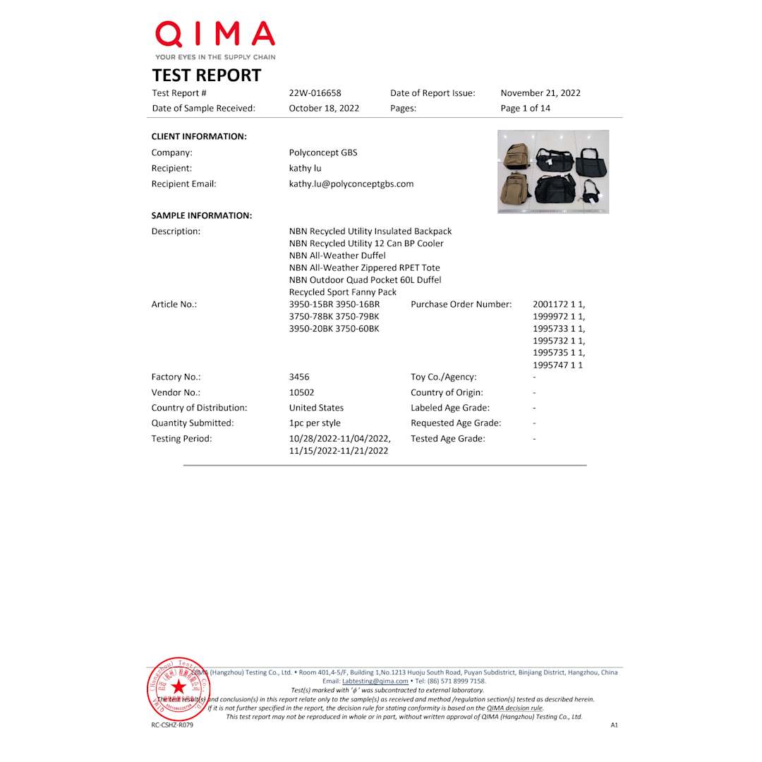 NBN Recycled Utility Insulated Backpack - 3950-15 Brown