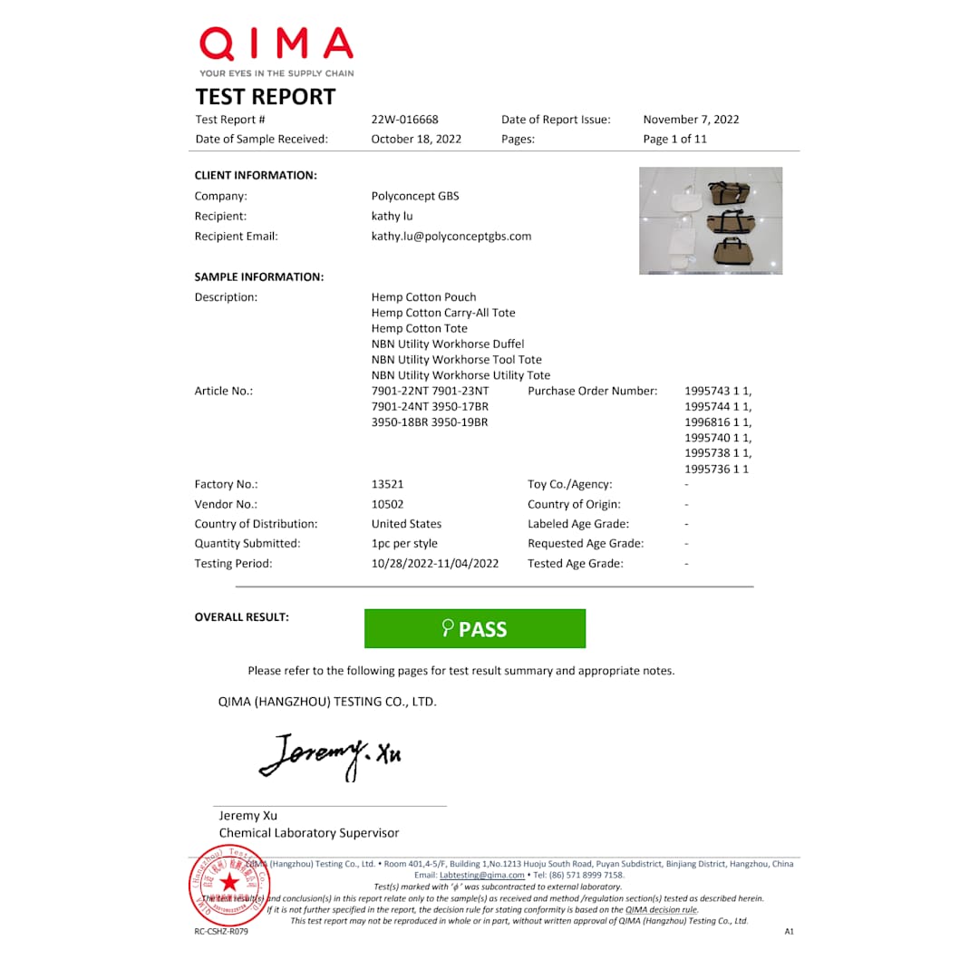 NBN Recycled Utility Zippered Tool Tote - 3950-18 Brown