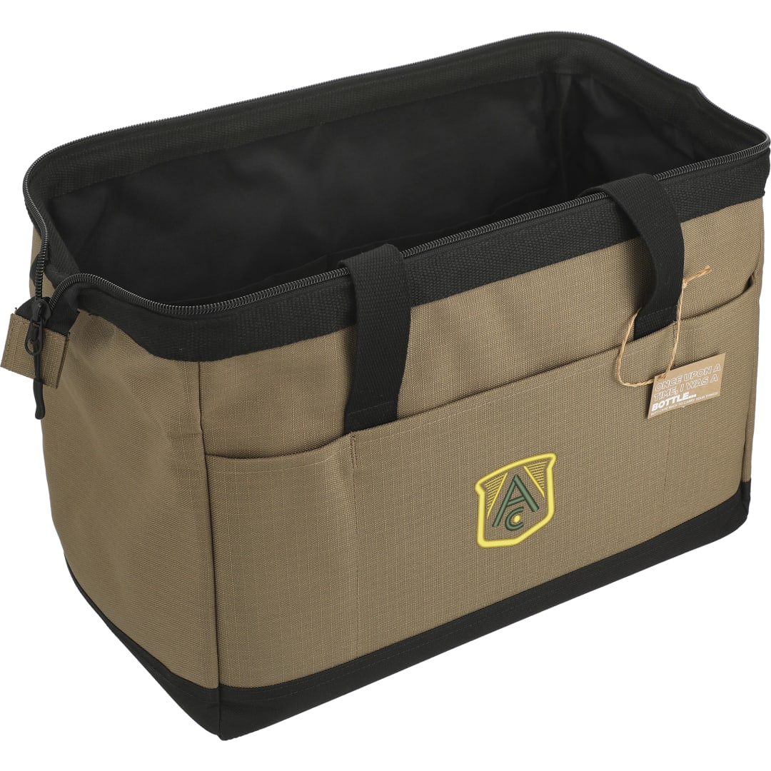 NBN Recycled Utility Zippered Tool Tote - 3950-18 Brown