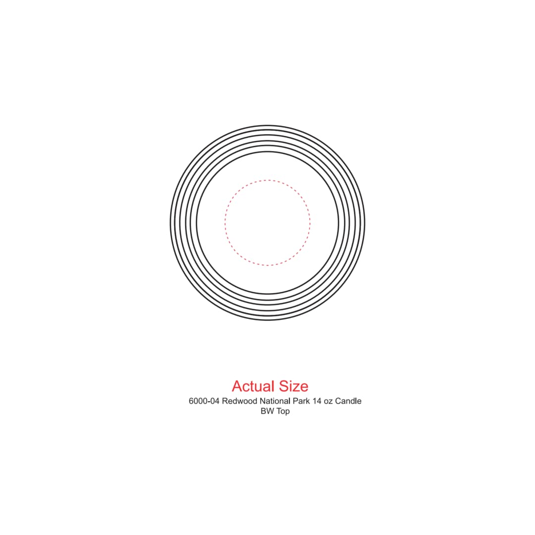 GOOD & WELL SUPPLY CO Redwood National Park 14 oz Candle - 6000-04 Multi