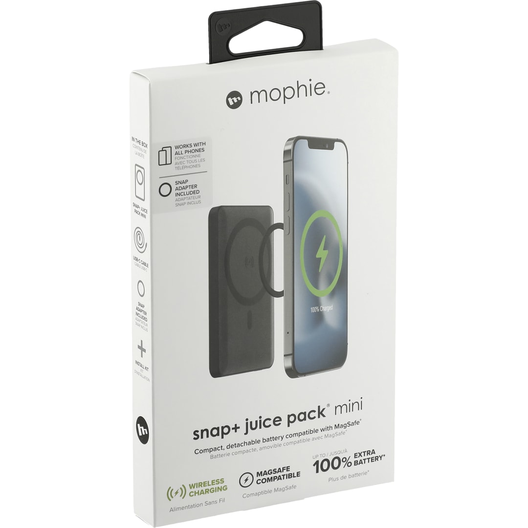 mophie mophie® Snap+ Mini 5000 mAh Wireless Power Bank - 7124-11 Black