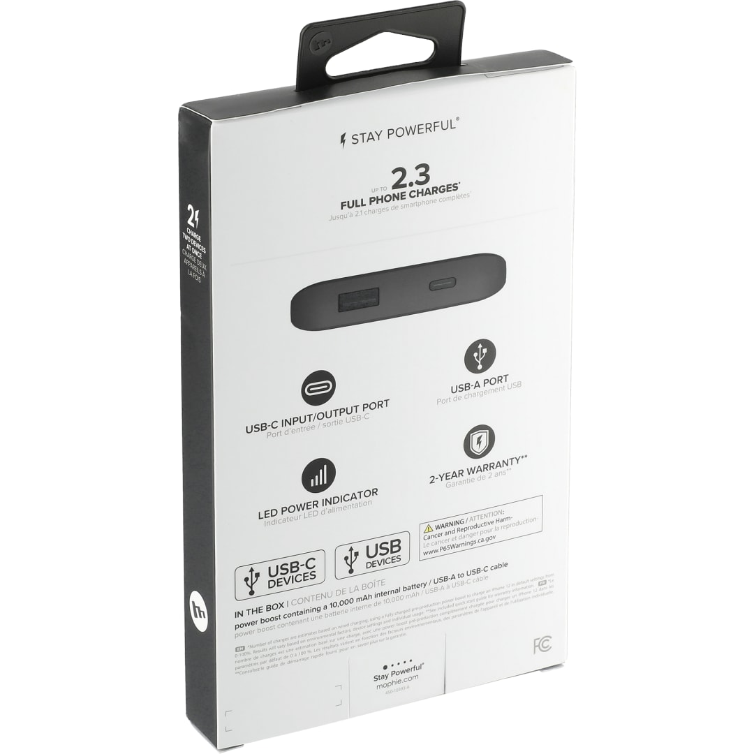 mophie mophie® Power Boost 10,000 mAh Power Bank - 7124-14 Black