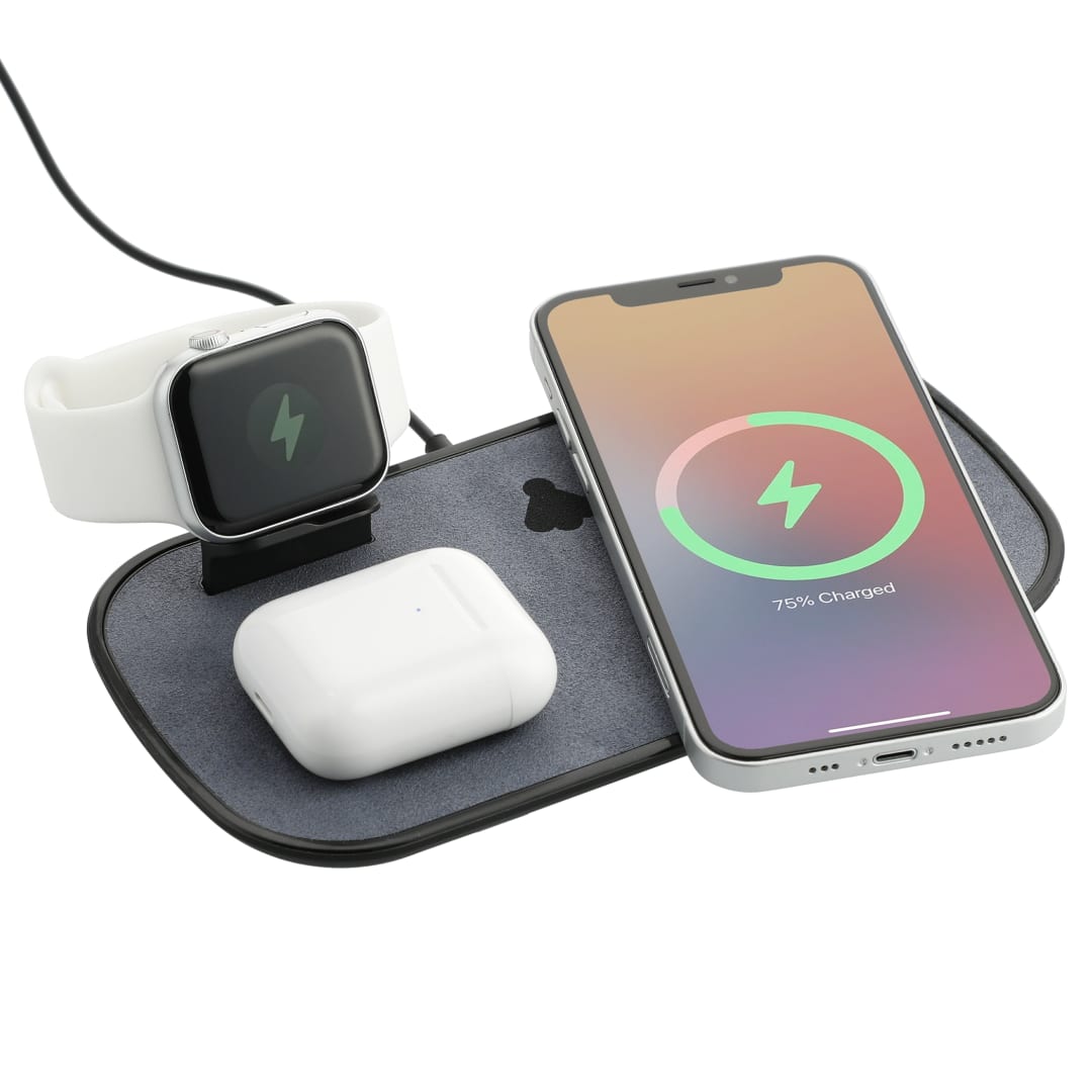 mophie mophie® 3-in-1 Fabric Wireless Charging Pad - 7124-19 Black