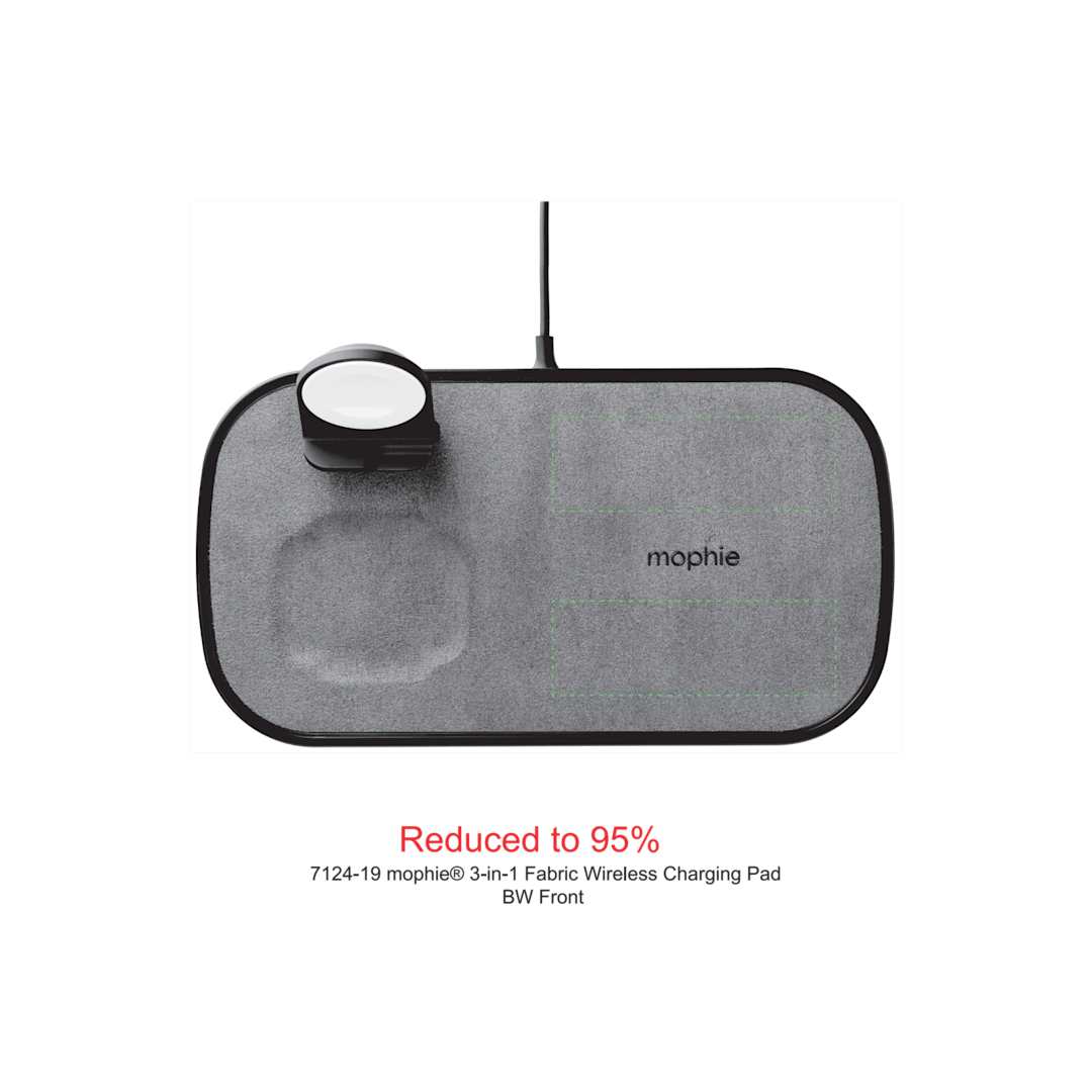 mophie mophie® 3-in-1 Fabric Wireless Charging Pad - 7124-19 Black