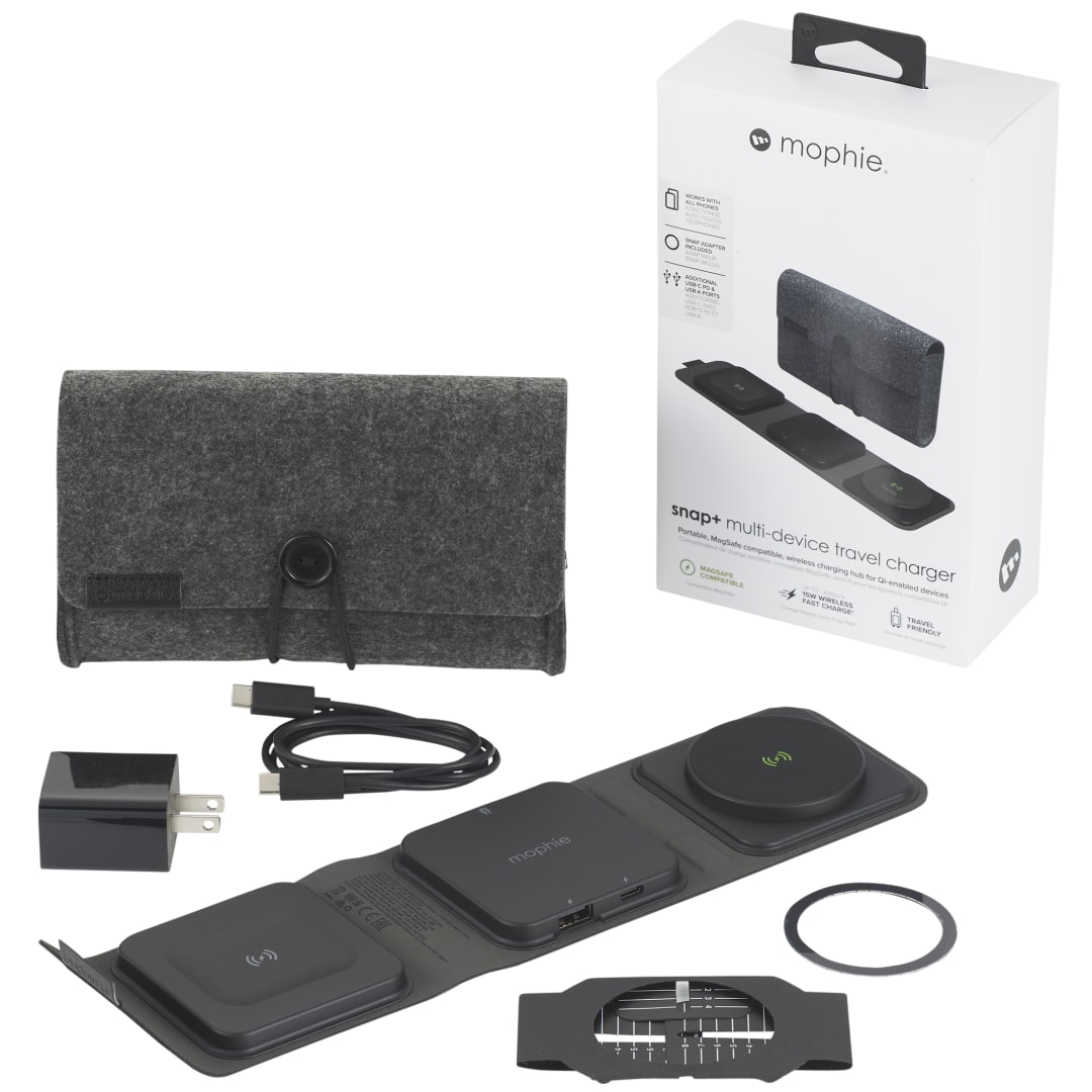 mophie mophie® Snap + Multi-device Travel Charger - 7124-22 Black