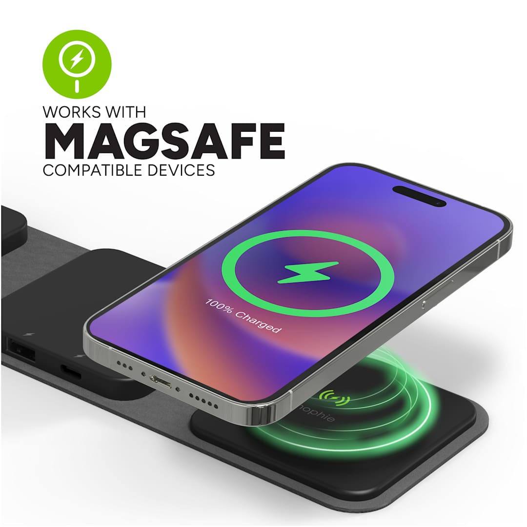 mophie mophie® Snap + Multi-device Travel Charger - 7124-22 Black