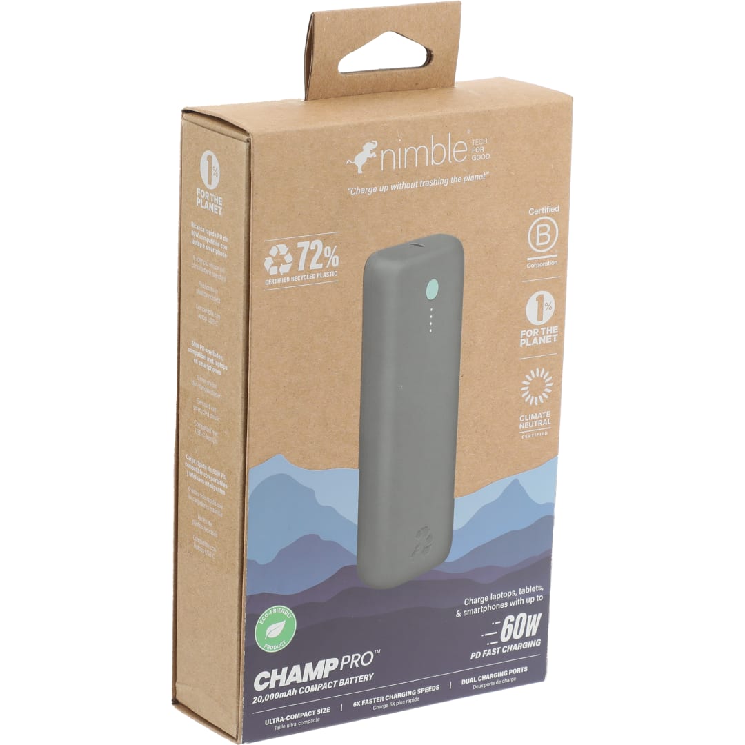 Nimble Nimble Champ Pro 20000 mAh PD Power Bank - 7125-02 Black