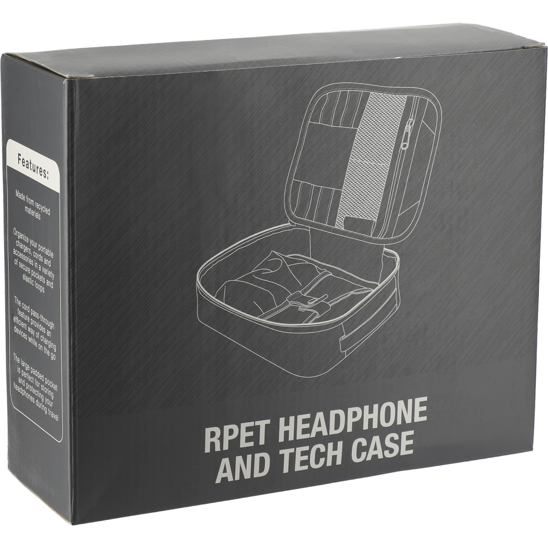 RPET Headphone and Tech Case - 7142-52 Black