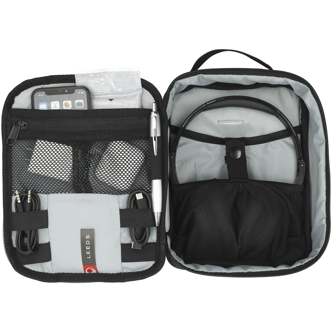 RPET Headphone and Tech Case - 7142-52 Black