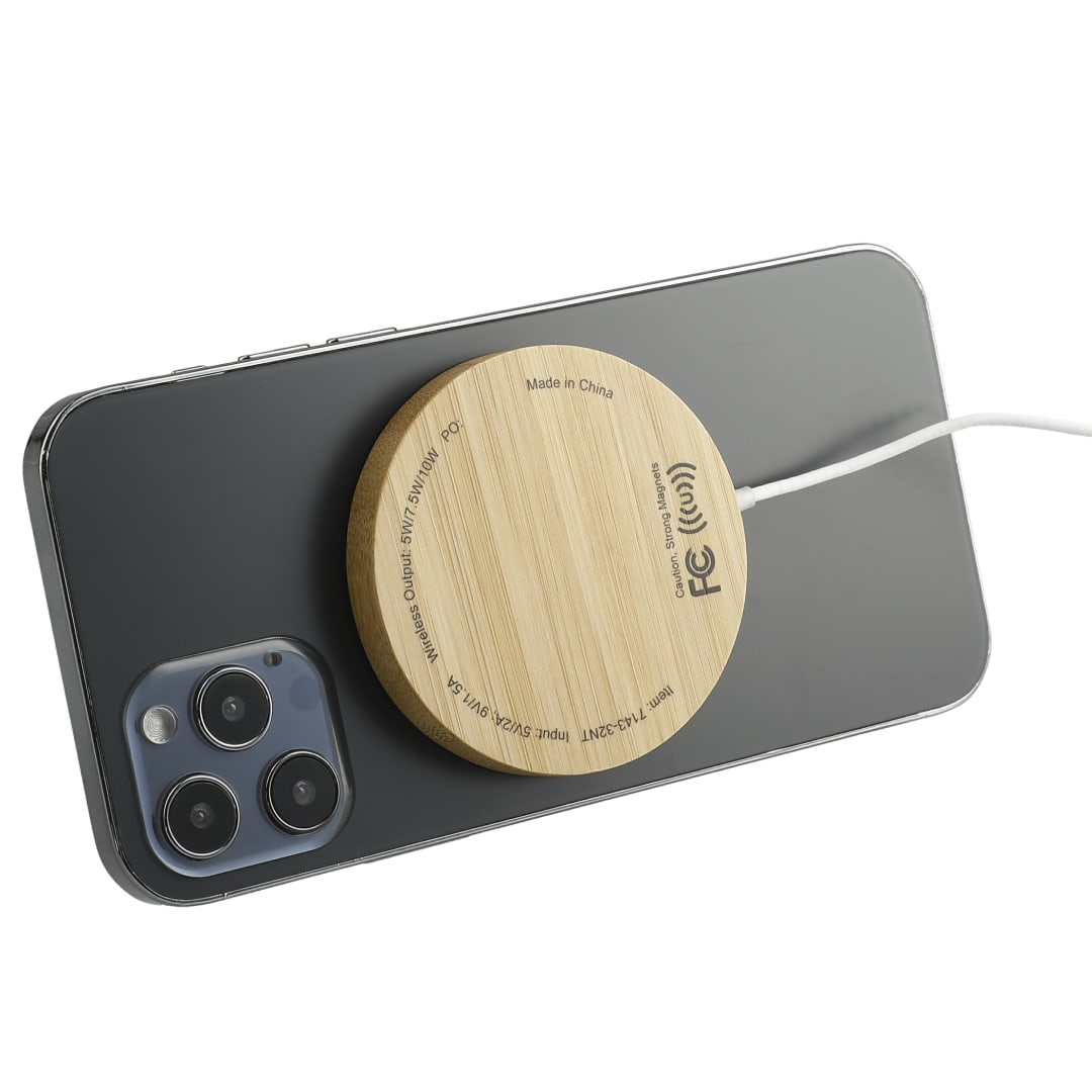 FSC&#174; 100% Bamboo MagClick™ Fast Wireless Pad - 7143-32 Natural