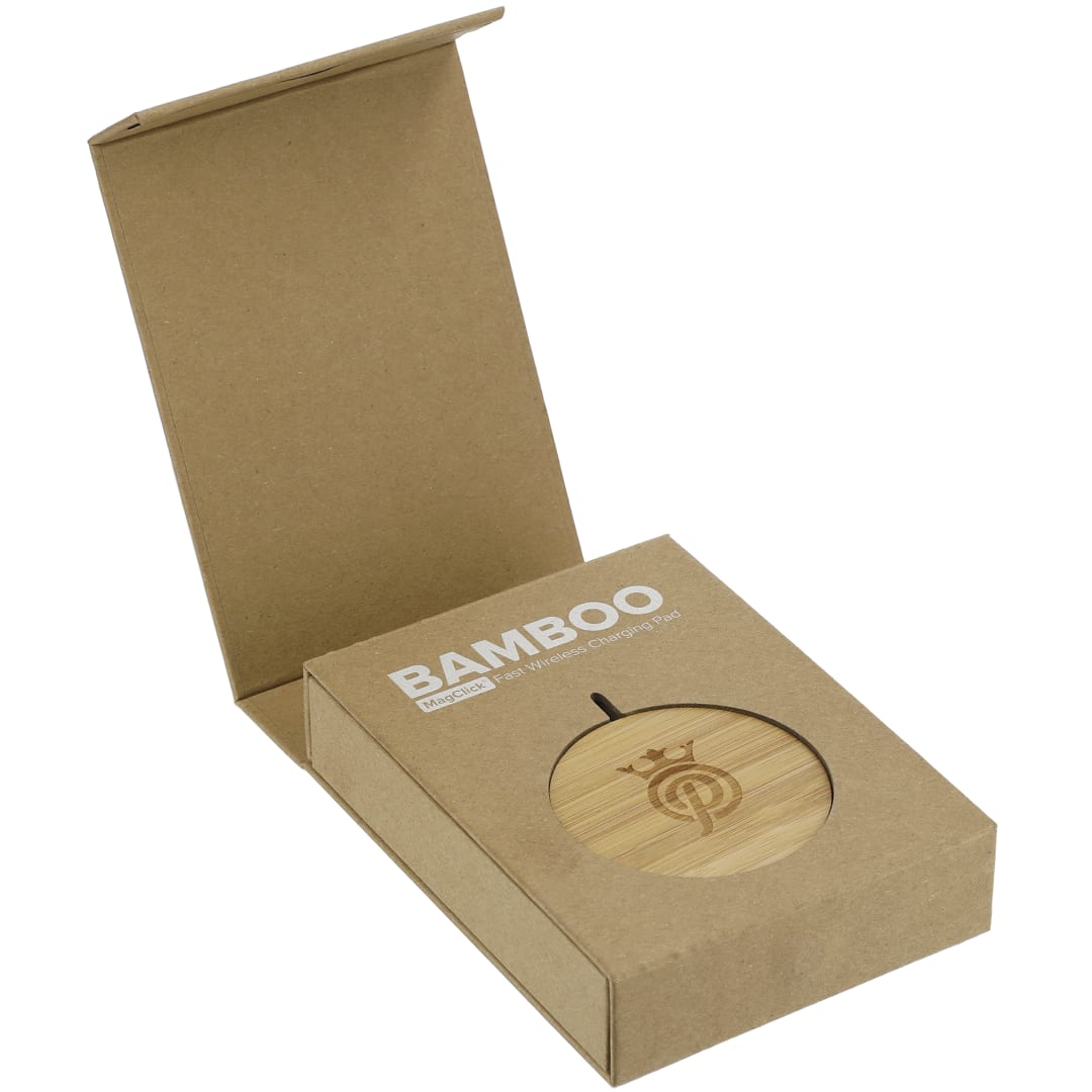 FSC&#174; 100% Bamboo MagClick™ Fast Wireless Pad - 7143-32 Natural