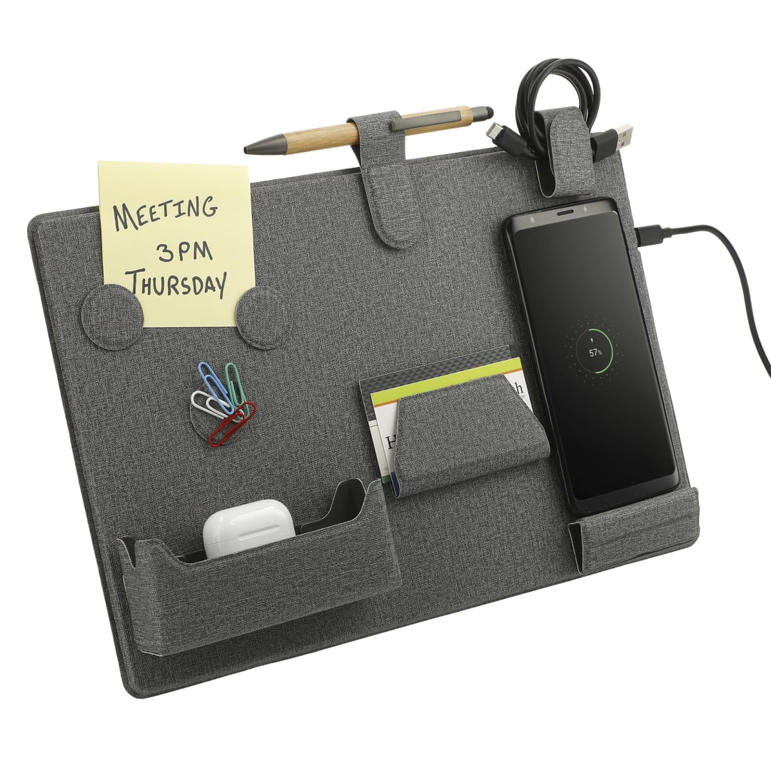MagClick™ Fast Wireless Charging Desk Organizer - 7143-34 Gray