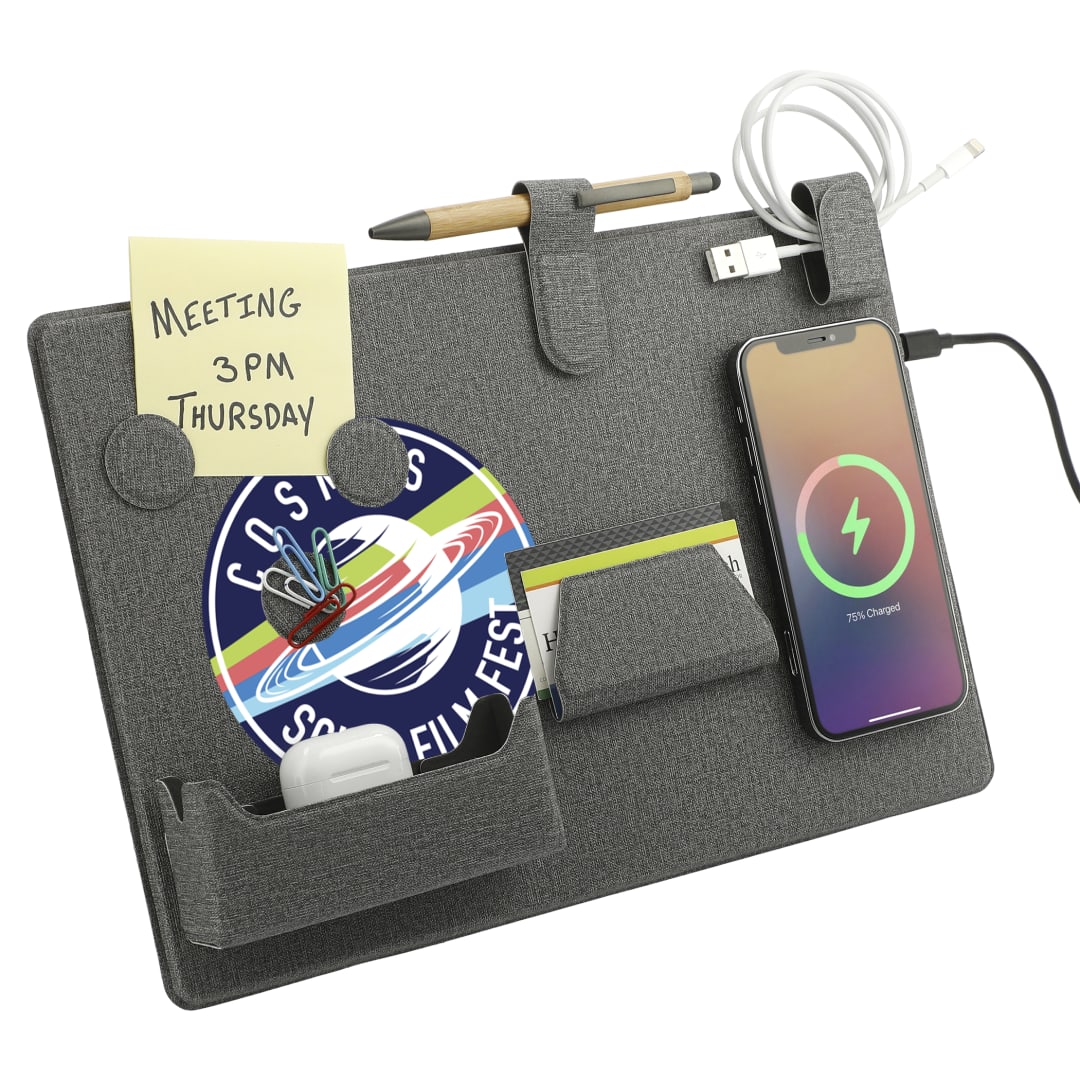 MagClick™ Fast Wireless Charging Desk Organizer - 7143-34 Gray