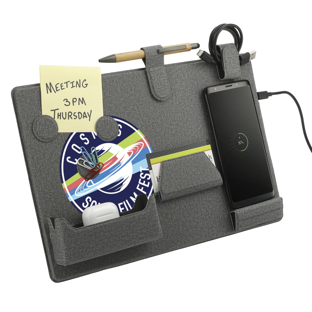 MagClick™ Fast Wireless Charging Desk Organizer - 7143-34 Gray