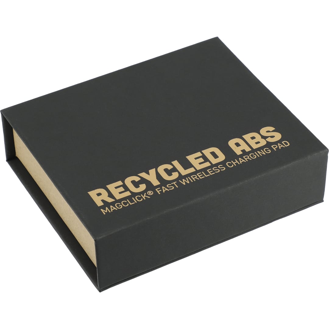 Recycled ABS MagClick™ Fast Wireless Charging Pad - 7143-41 White